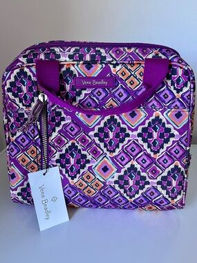 Vera Bradley Insulated Lunch Bag Purple Geometric NWT